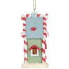 Clayre & Eef 6PR5324 Adorno Colgante Casa 6x4x8 cm Verde Blanco