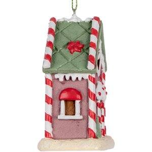 Adorno de Casa Clayre & Eef 6PR5325 6x4x8 cm Rosa, Blanco, Rojo, Negro