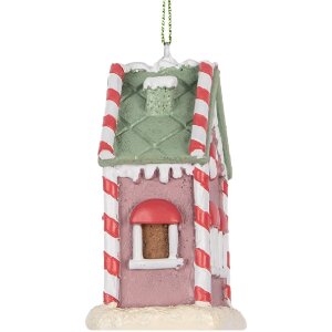 Adorno de Casa Clayre & Eef 6PR5325 6x4x8 cm Rosa, Blanco, Rojo, Negro