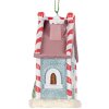 Adorno de Navidad Clayre & Eef 6PR5326 Casa 6x4x8 cm Azul Blanco