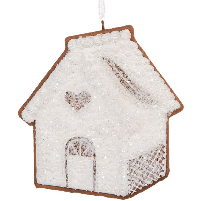 Adorno de Casa Clayre & Eef 6PR5327 9x1x10 cm Blanco Marrón