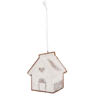 Adorno de Casa Clayre & Eef 6PR5327 9x1x10 cm Blanco...