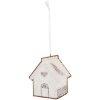 Adorno de Casa Clayre & Eef 6PR5327 9x1x10 cm Blanco Marrón