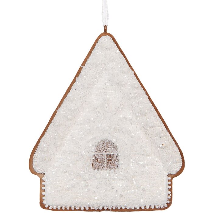 Clayre & Eef 6PR5328 Adorno Casa 9x1x10 cm Blanco Marrón