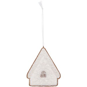 Clayre & Eef 6PR5328 Adorno Casa 9x1x10 cm Blanco...