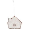 Adorno Decorativo Casa Clayre & Eef 6PR5329 9x1x8 cm Blanco