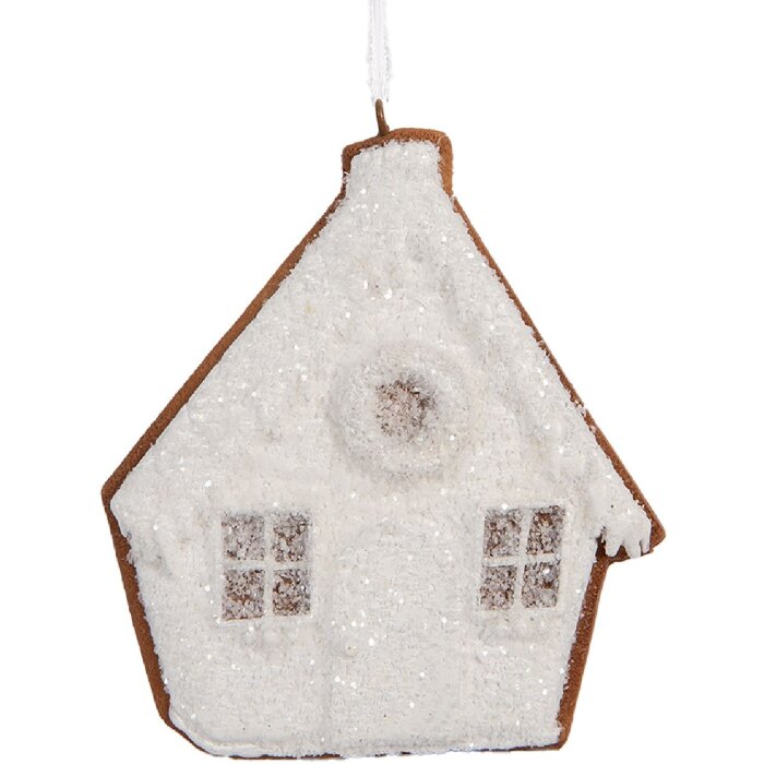 Adorno Casa Clayre & Eef 6PR5330 9x1x10 cm Blanco Marrón