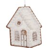 Clayre & Eef 6PR5332 Adorno Colgante Casa 9x1x10 cm Blanco