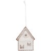 Adorno Decorativo Casa Clayre & Eef 6PR5333 8x1x10 cm Blanco y Marrón
