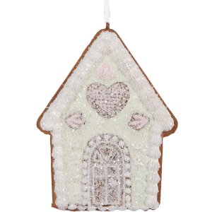 Clayre & Eef 6PR5336 Adorno Colgante Casa 8x1x10 cm...