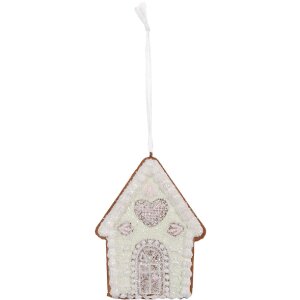 Clayre & Eef 6PR5336 Adorno Colgante Casa 8x1x10 cm...