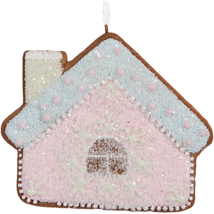 Adorno Decorativo Casa Clayre & Eef 6PR5340 Rosa y Azul 9x1x8 cm