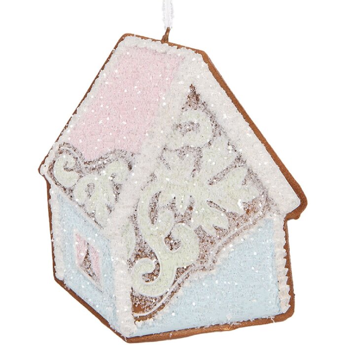 Clayre & Eef 6PR5341 Adorno Casa Azul Rosa 9x1x10 cm