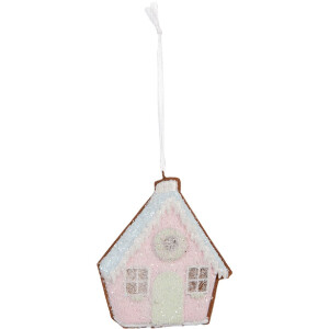 Adorno colgante Casa Clayre & Eef 6PR5342 Rosa y...