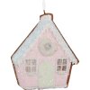 Adorno colgante Casa Clayre & Eef 6PR5342 Rosa y Verde 9x1x10 cm