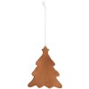 Clayre & Eef 6PR5343 Decoración Adorno Árbol de Navidad 9x1x10 cm Blanco Marrón