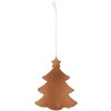 Adorno navideño Clayre & Eef 6PR5344 para árbol de Navidad 9x1x10 cm Blanco, Marrón