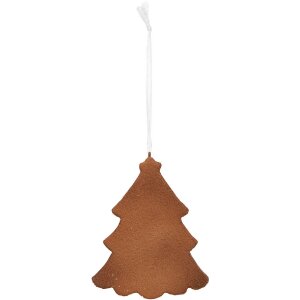 Adorno de Navidad Clayre & Eef 6PR5346 9x1x10 cm Blanco Marrón