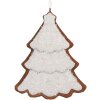 Adorno de Navidad Clayre & Eef 6PR5346 9x1x10 cm Blanco Marrón