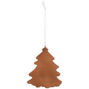 Adorno de Navidad Clayre & Eef 6PR5348 Árbol de Navidad 9x1x10 cm Blanco Marrón
