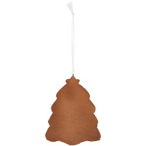 Clayre & Eef 6PR5350 Adorno Navideño 8x1x10 cm Blanco Marrón