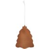 Clayre & Eef 6PR5350 Adorno Navideño 8x1x10 cm Blanco Marrón