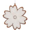 Adorno de Nieve Clayre & Eef 6PR5356 9x1x10 cm Blanco