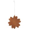 Adorno de Nieve Clayre & Eef 6PR5356 9x1x10 cm Blanco