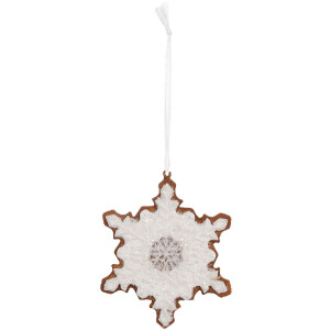 Clayre & Eef 6PR5357 Adorno Colgante Copo de Nieve...