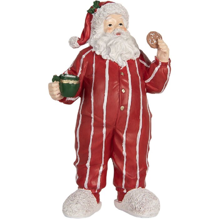 Clayre & Eef 6PR5760 Decoración Papá Noel 18x11x31 cm