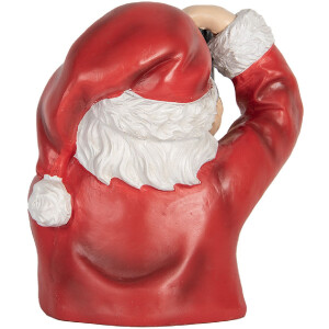 Busto Decorativo Papá Noel Clayre & Eef 6PR5762 21x17x22 cm Rojo y Blanco