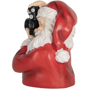 Busto Decorativo Papá Noel Clayre & Eef 6PR5762 21x17x22 cm Rojo y Blanco