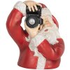 Busto Decorativo Papá Noel Clayre & Eef 6PR5762 21x17x22 cm Rojo y Blanco