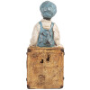 Soportalibros Clayre & Eef 6PR5556 (2) 19x10x22 cm Marrón y Azul