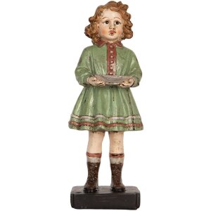 Decoración Niño Clayre & Eef 6PR5557 9x8x21 cm Verde-Beige