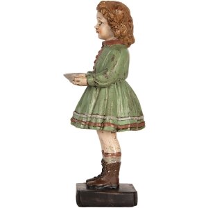 Decoración Niño Clayre & Eef 6PR5557 9x8x21 cm Verde-Beige