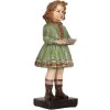 Decoración Niño Clayre & Eef 6PR5557 9x8x21 cm Verde-Beige