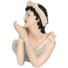 Decoración Mujer Clayre & Eef 6PR5559 26x12x9 cm beige-azul