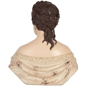 Busto decorativo mujer Clayre & Eef 6PR5562 18x11x21 cm Beige/Marrón