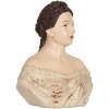 Busto decorativo mujer Clayre & Eef 6PR5562 18x11x21 cm Beige/Marrón