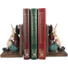 Clayre & Eef 6PR5574 Soporte para libros 2 unidades Marrón/Beige 24x11x17 cm