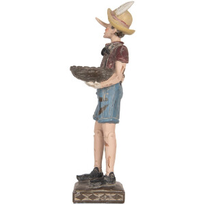 Figura decorativa de Pinocchio Clayre & Eef 6PR5575 14x10x31 cm