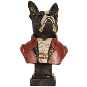 Busto Decorativo de Perro Clayre & Eef 6PR5577 15x12x26 cm