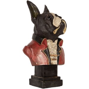 Busto Decorativo de Perro Clayre & Eef 6PR5577 15x12x26 cm