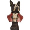Busto Decorativo de Perro Clayre & Eef 6PR5577 15x12x26 cm