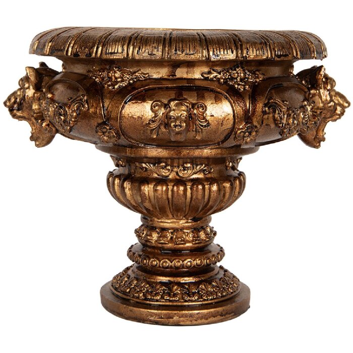 Maceta decorativa Clayre & Eef 6PR5582 26x22x21 cm Dorado
