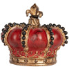 Clayre & Eef 6PR5583 Decoración Corona Ø 13x11 cm Rojo-Dorado