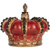 Clayre & Eef 6PR5583 Decoración Corona Ø 13x11 cm Rojo-Dorado