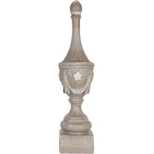 Adorno Decorativo Ornament Clayre & Eef 6PR5584 Gris Ø 11 x 43 cm