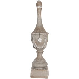 Adorno Decorativo Ornament Clayre & Eef 6PR5584 Gris Ø 11 x 43 cm
